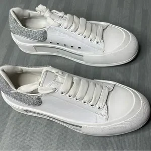 Alexander McQueen | Shoes | Alexander Mcqueen Silver Glitter  display picture 2